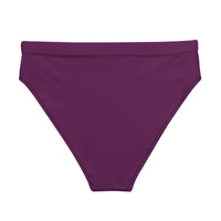 MIAMI ECO HIGH WAISTED BIKINI BOTTOM | PLUM - PINKCOLADA