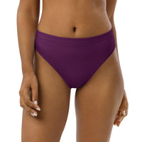 MIAMI ECO HIGH WAISTED BIKINI BOTTOM | PLUM - PINKCOLADA