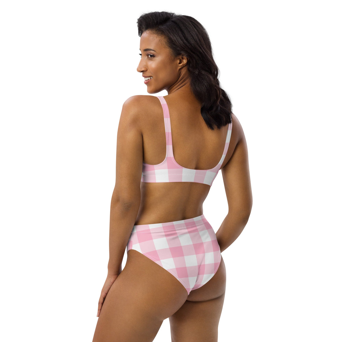 MILA HIGH-WAISTED BIKINI SET - PINKCOLADA