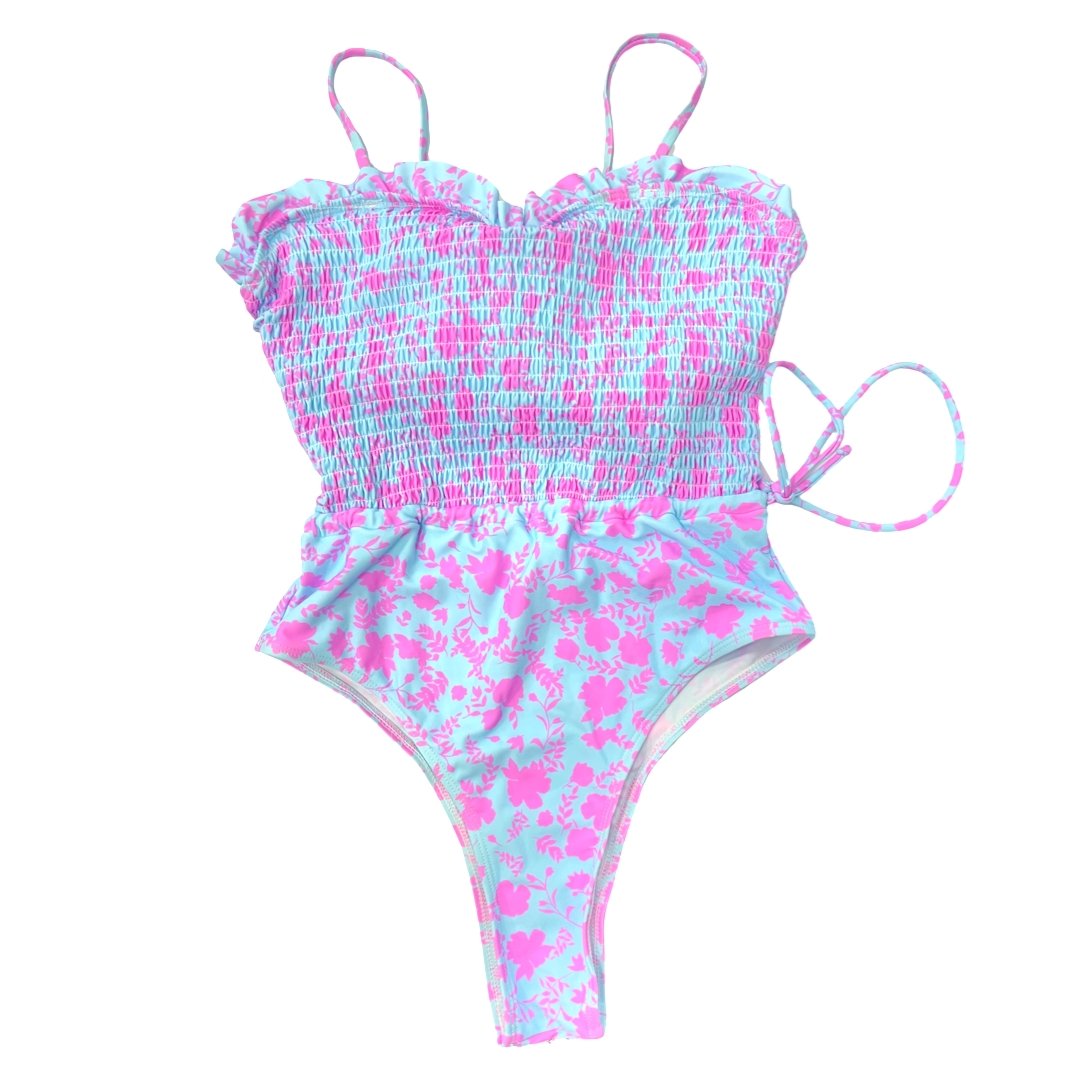 PESTANI ONE PIECE SWIMSUIT - OHRID BLOOM - PINKCOLADA