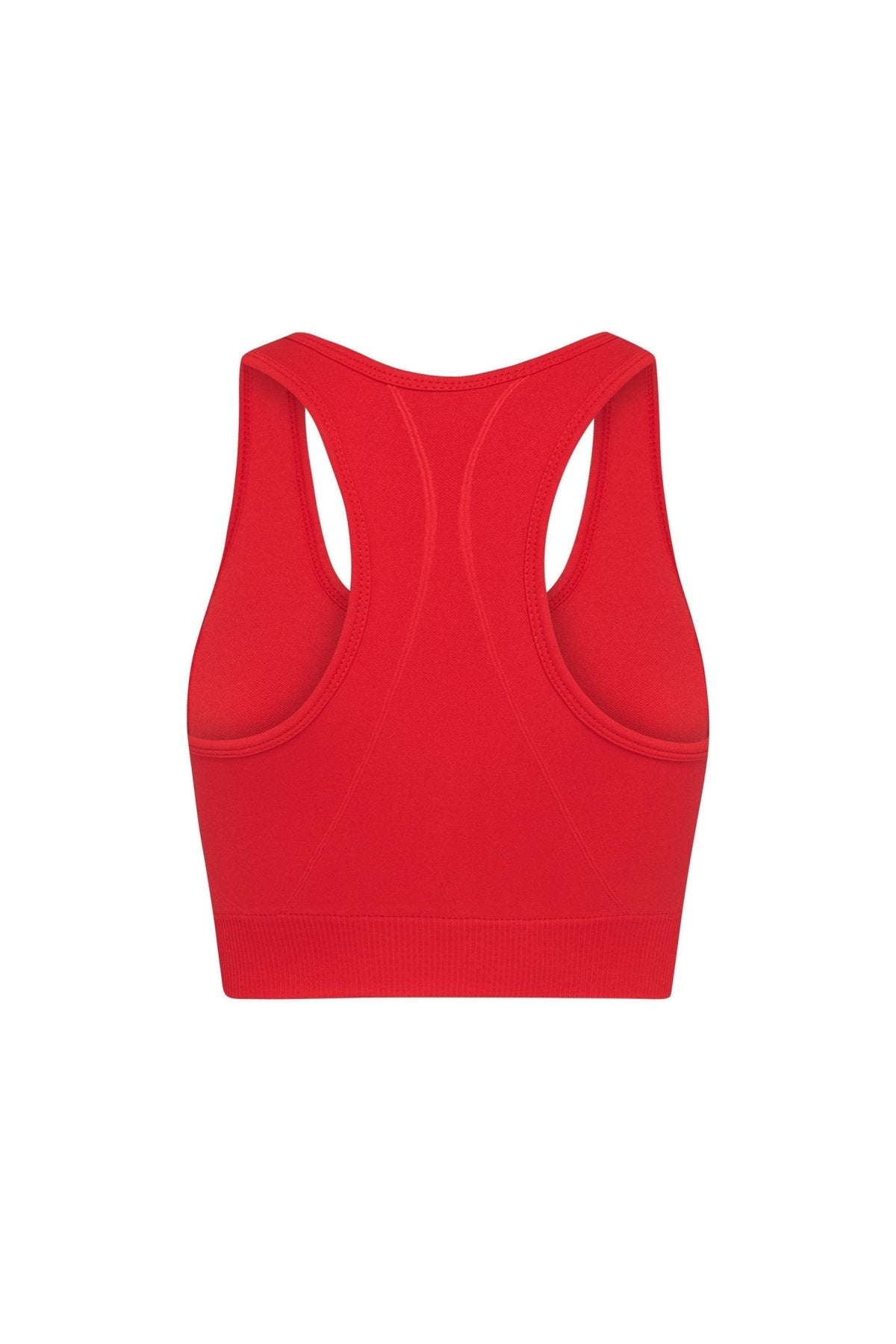 PINKFLEX SEAMLESS CROP TOP - CORAL RED - PINKCOLADA